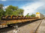 FXE Flat car with used train wheels